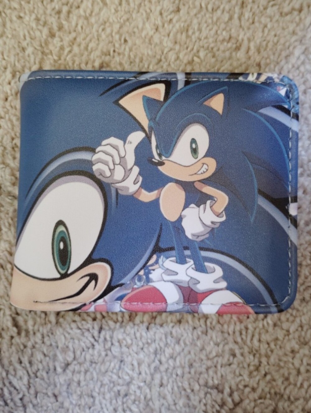 New Sonic the hedgehog anime manga leather wallet